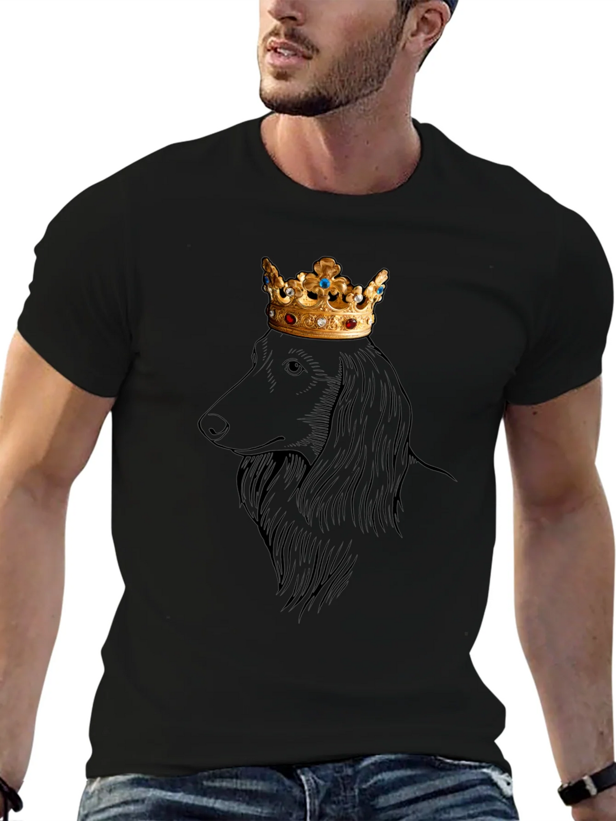 King Dachshund Graphic Tee - Regal Dog T-Shirt product image 6