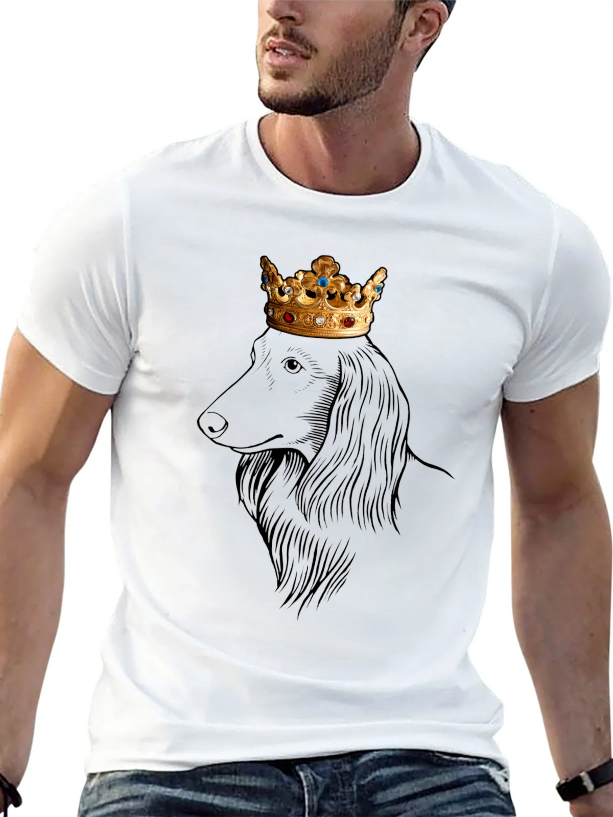 King Dachshund Graphic Tee - Regal Dog T-Shirt product image 12