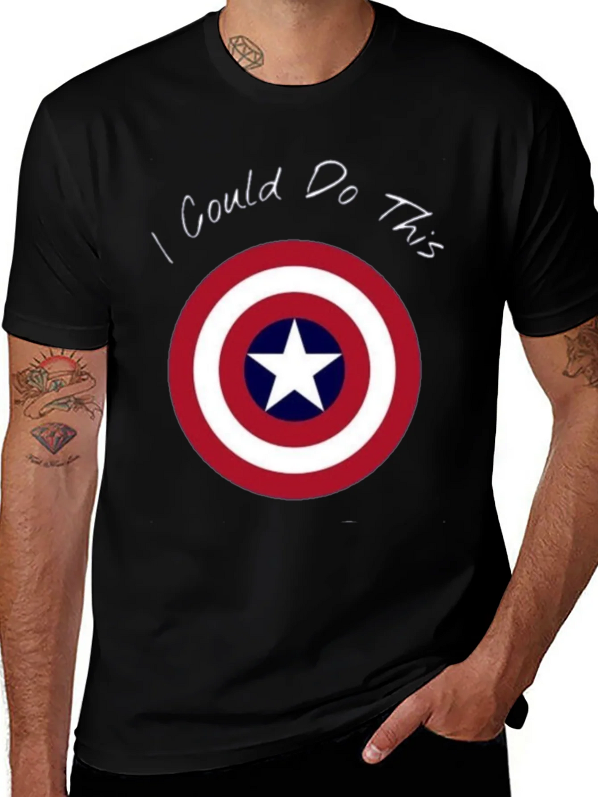 Captain America Shield T-Shirt - I Could Do This product image 1