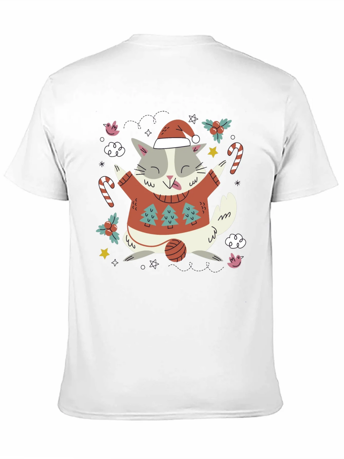 Festive Cat Christmas T-Shirt product image 10