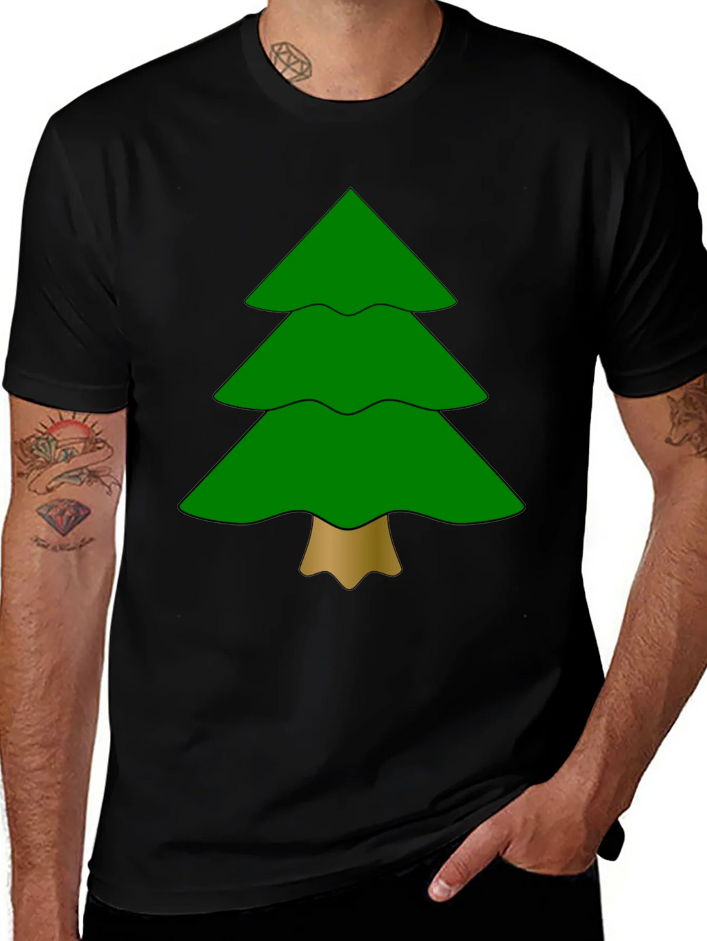 Festive Tree Graphic Tee - Holiday Ready product image 1