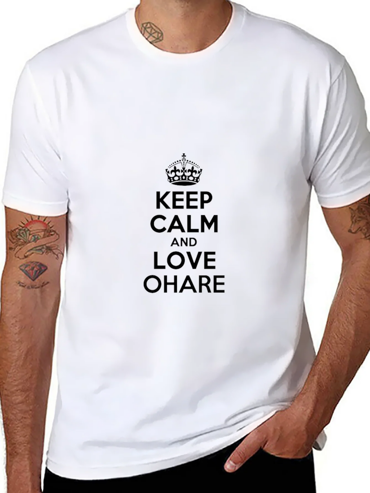 Keep Calm and Love OHare Black T-Shirt product image 7