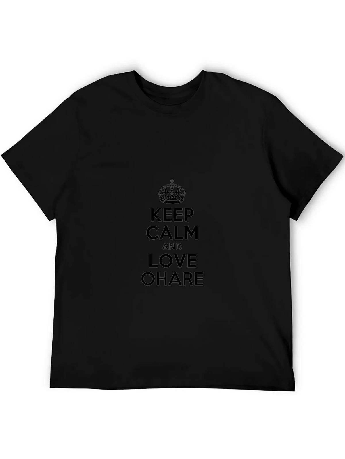 Keep Calm and Love OHare Black T-Shirt product image 5