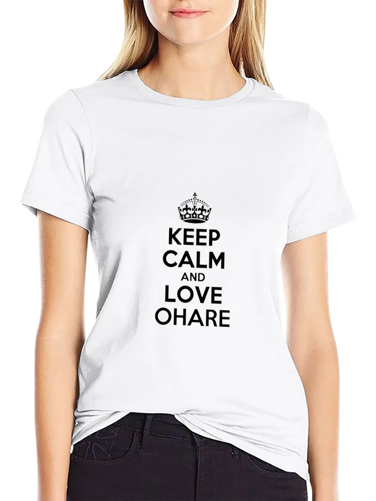 Keep Calm and Love OHare Black T-Shirt product image 8