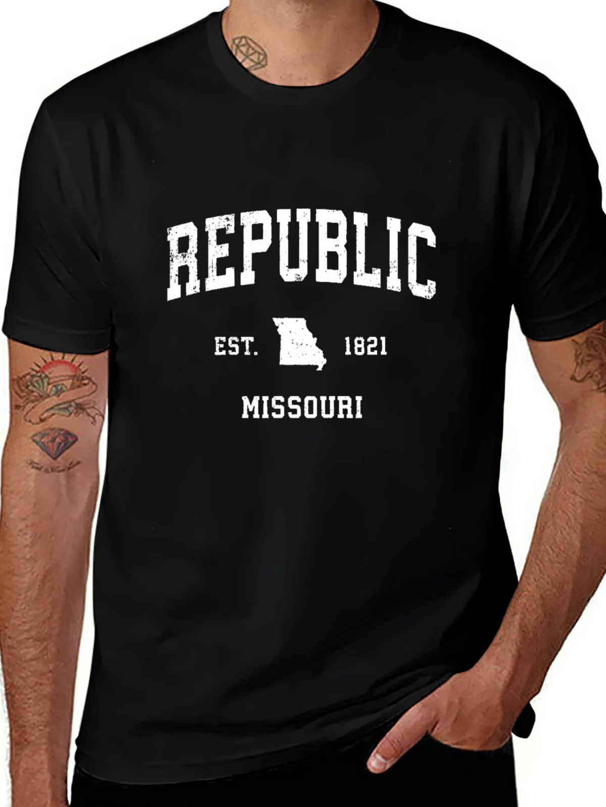 Republic Missouri Black T-Shirt product image 1