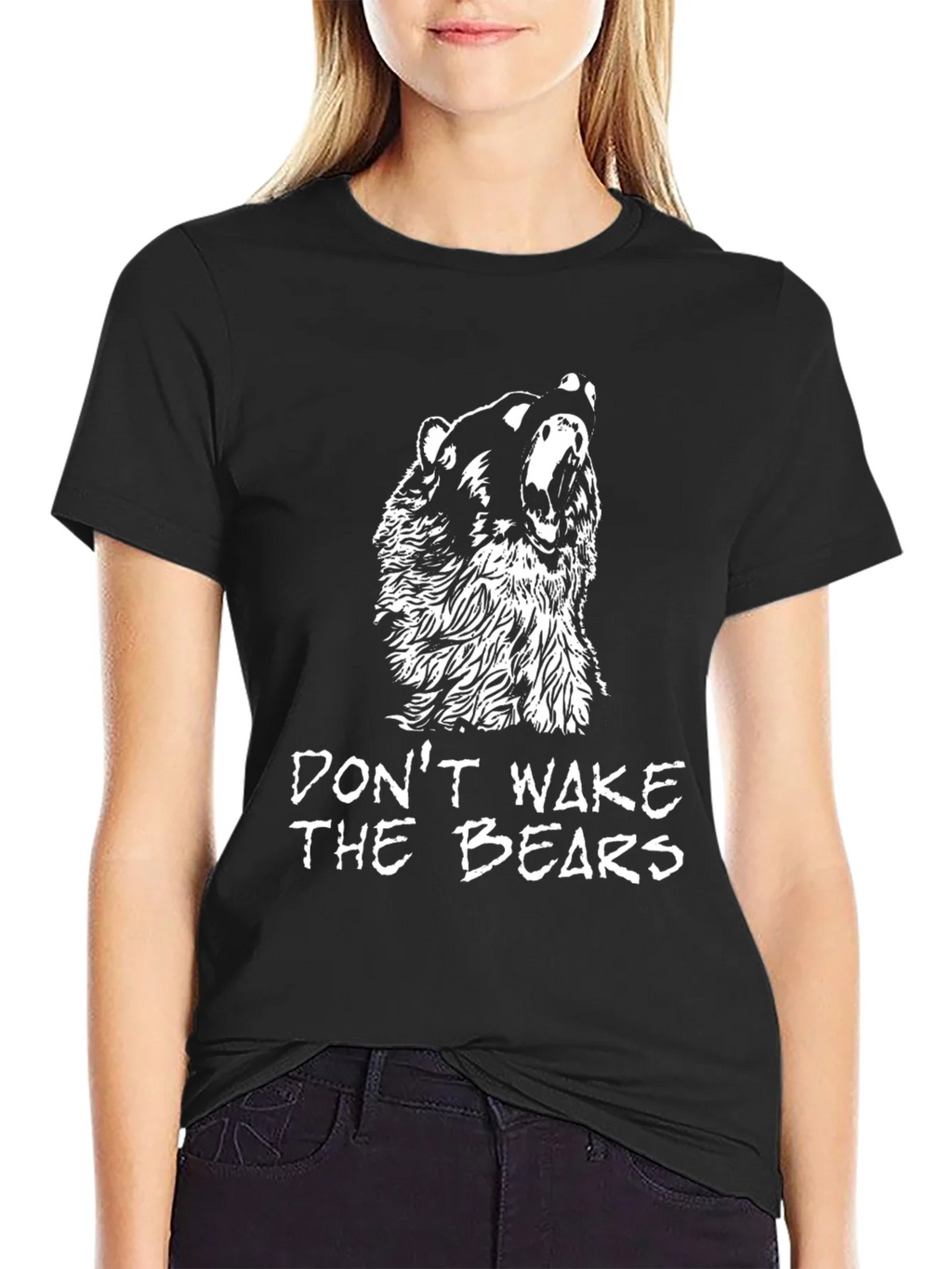 Dont Wake The Bears Graphic T-Shirt - Black product image 5