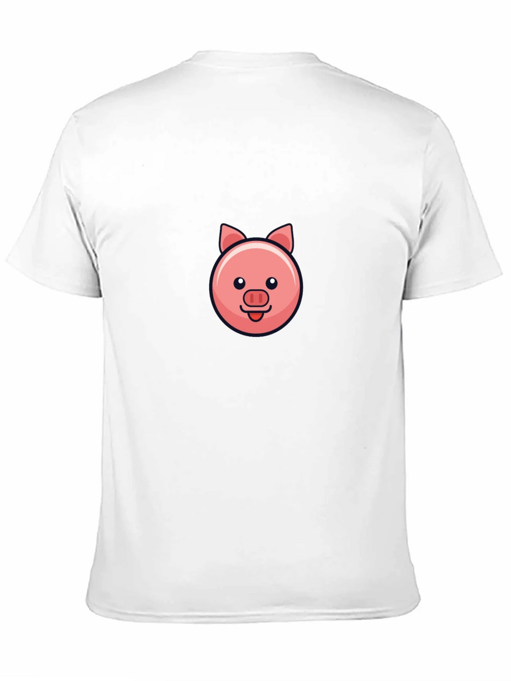 Cute Pig Face Black T-Shirt product image 10