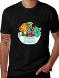 Team Herbivore Cartoon Dinosaur T-Shirt product image 1