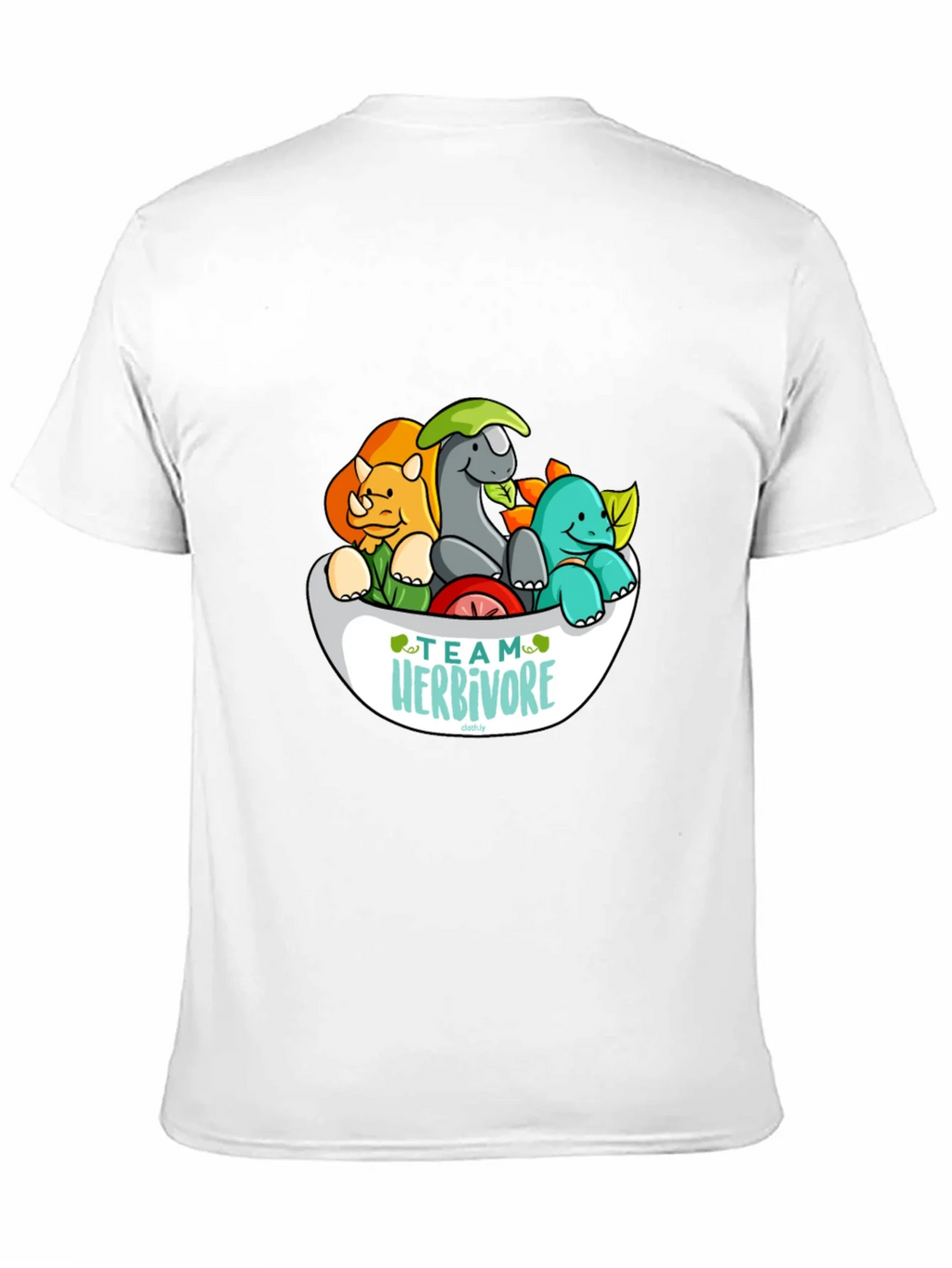 Team Herbivore Cartoon Dinosaur T-Shirt product image 10