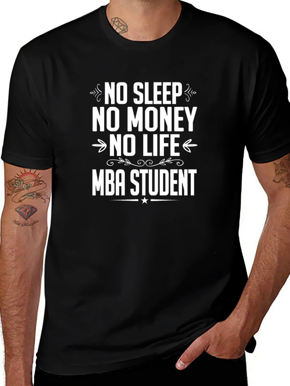 Funny MBA Student T-Shirt - No Sleep No Money No Life product image 1