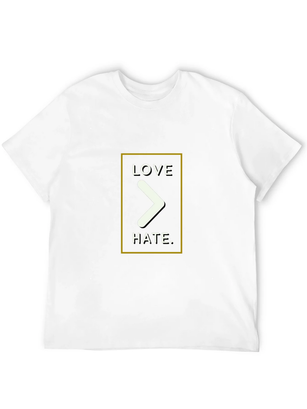 Love Over Hate Graphic Tee - Black product image 3