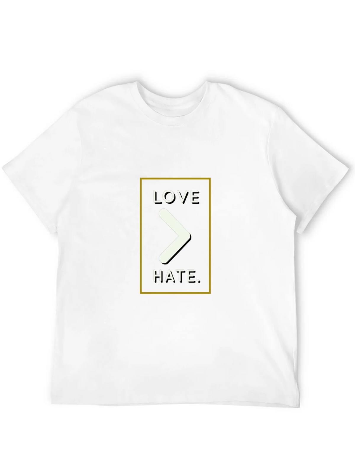 Love Over Hate Graphic Tee - Black product image 3