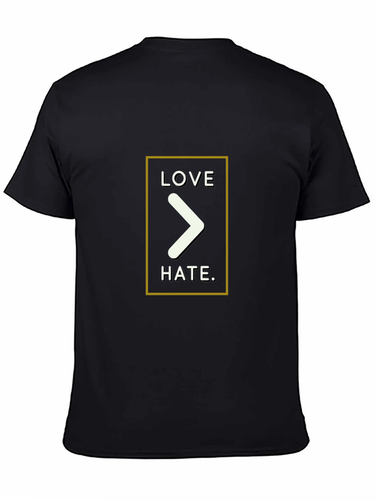 Love Over Hate Graphic Tee - Black product image 7