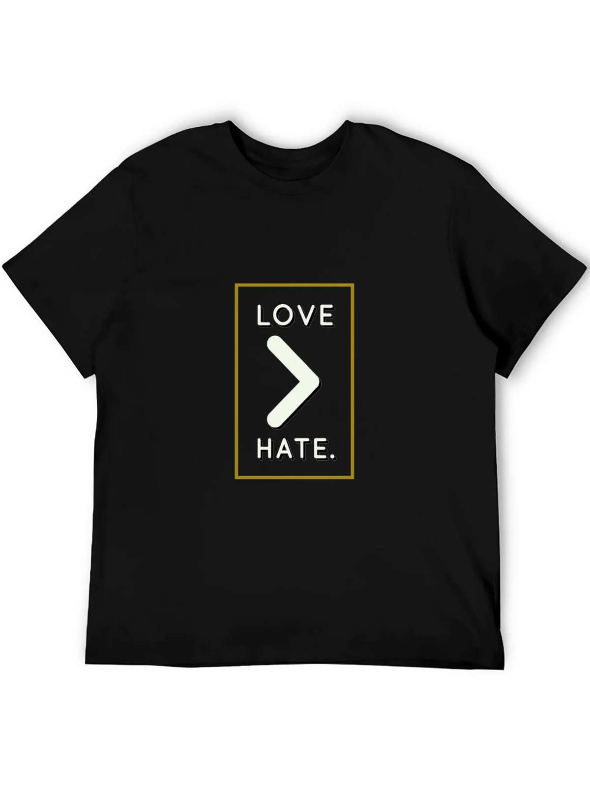 Love Over Hate Graphic Tee - Black product image 8