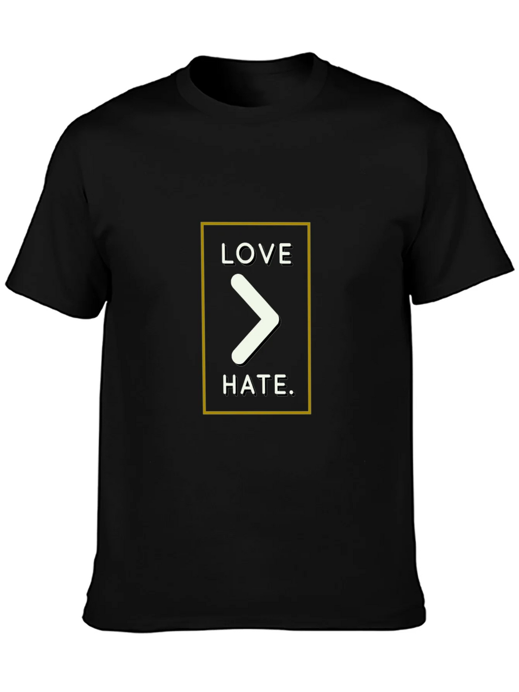 Love Over Hate Graphic Tee - Black product image 6