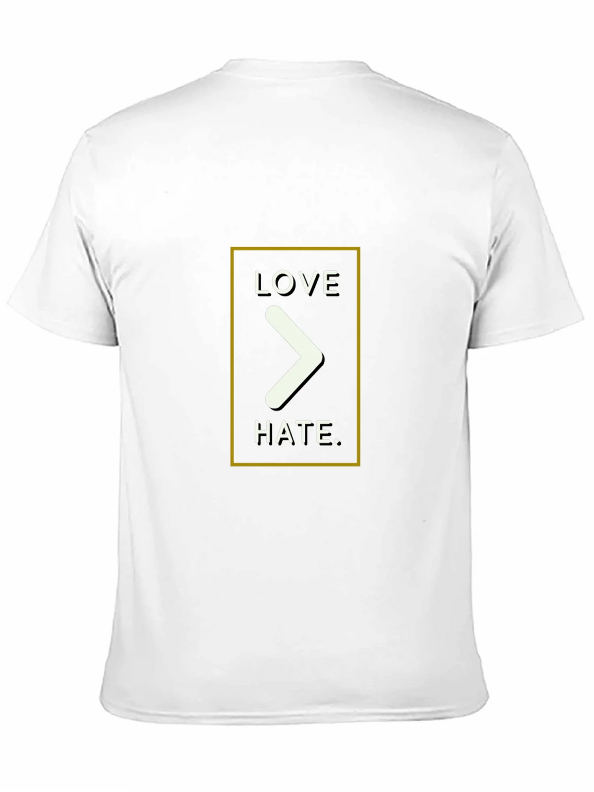 Love Over Hate Graphic Tee - Black product image 2