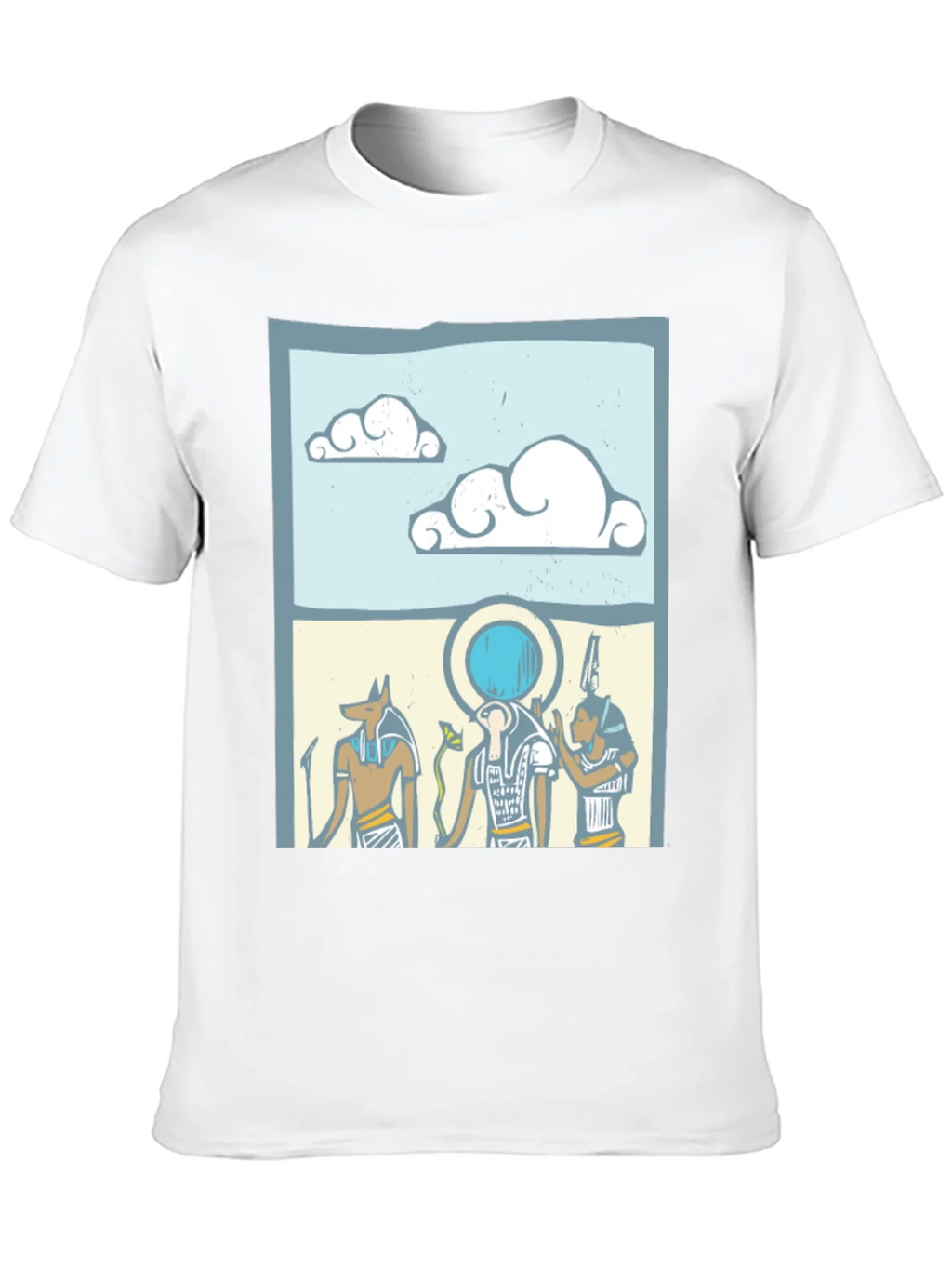 Egyptian Gods Graphic Print Black T-Shirt product image 12