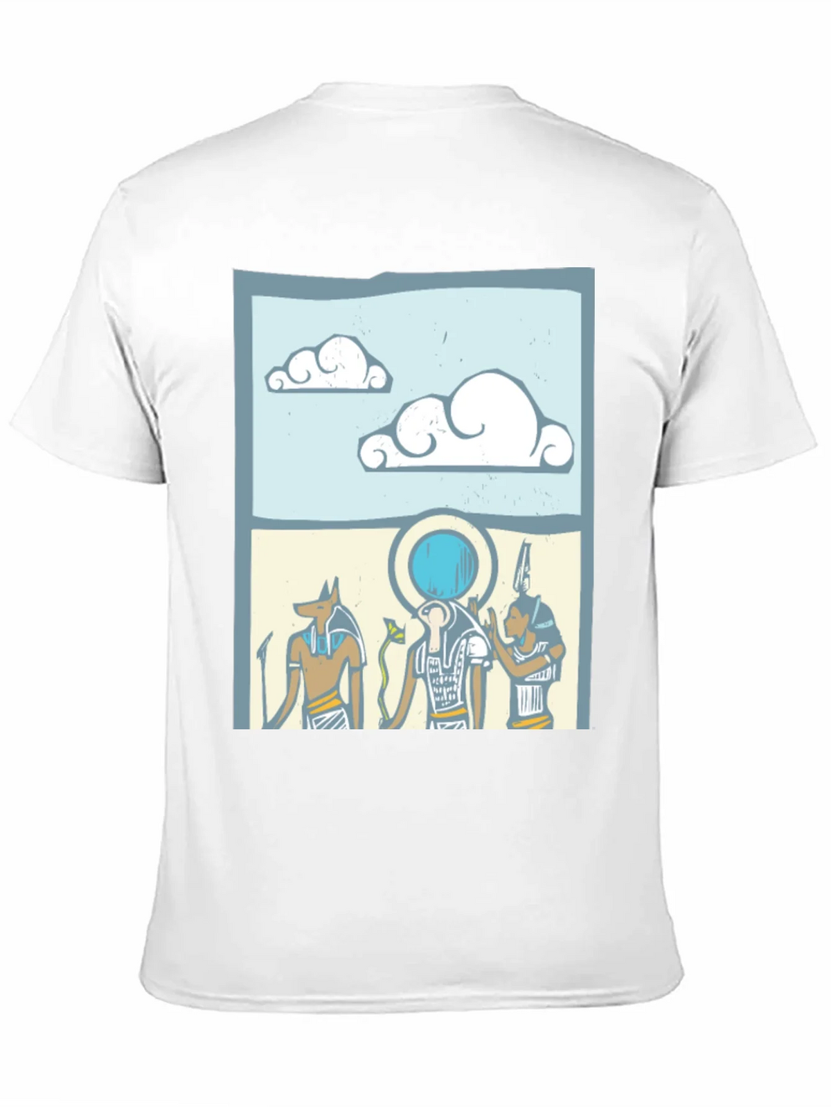 Egyptian Gods Graphic Print Black T-Shirt product image 2