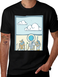 Egyptian Gods Graphic Print Black T-Shirt product image 1