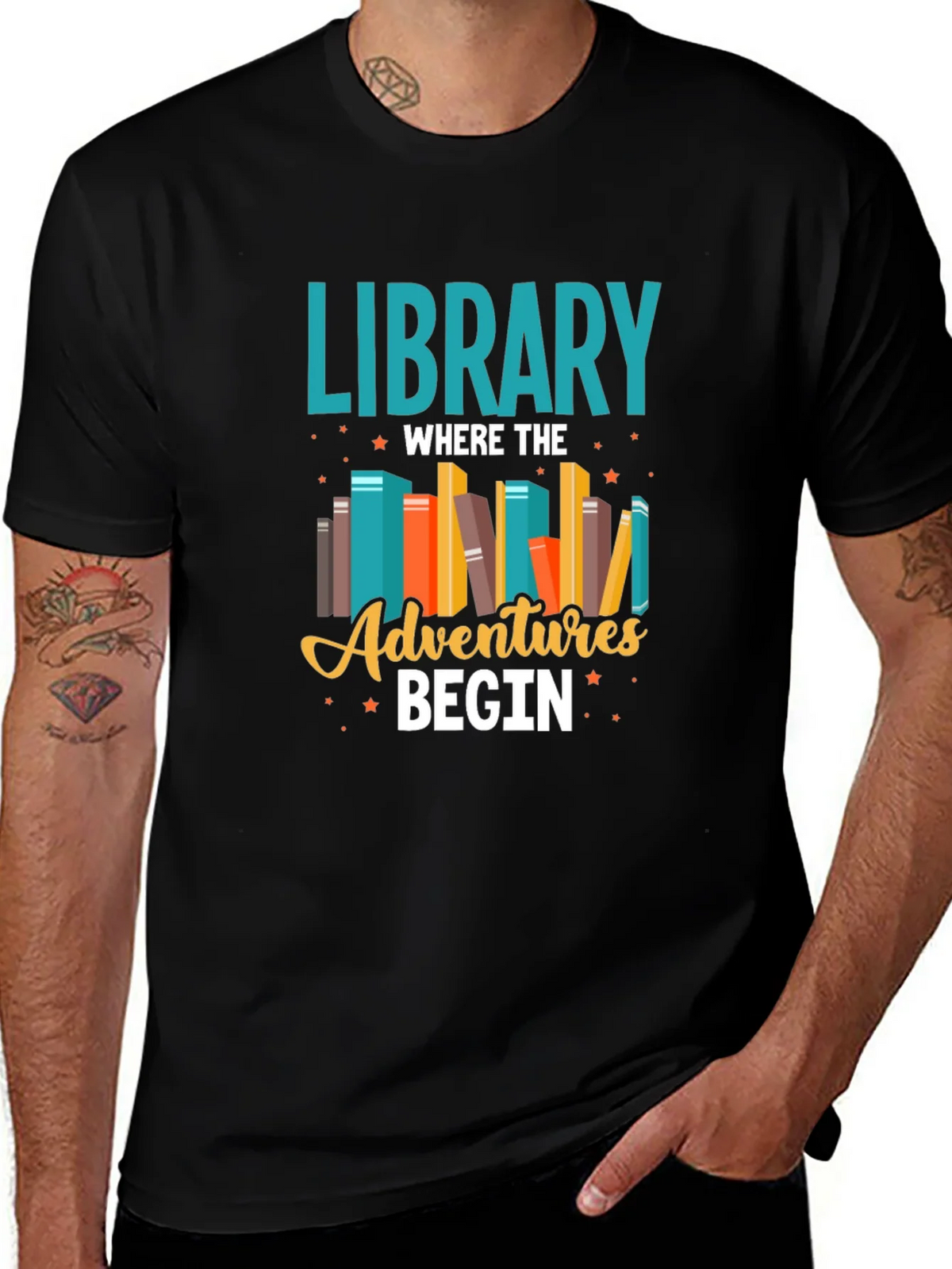 Library Adventures T-Shirt - Book Lover Tee product image 1