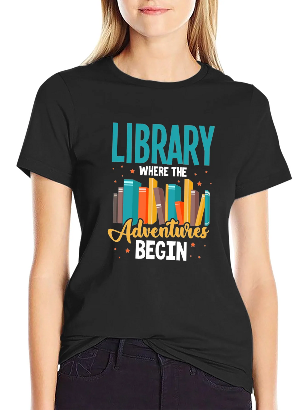 Library Adventures T-Shirt - Book Lover Tee product image 2