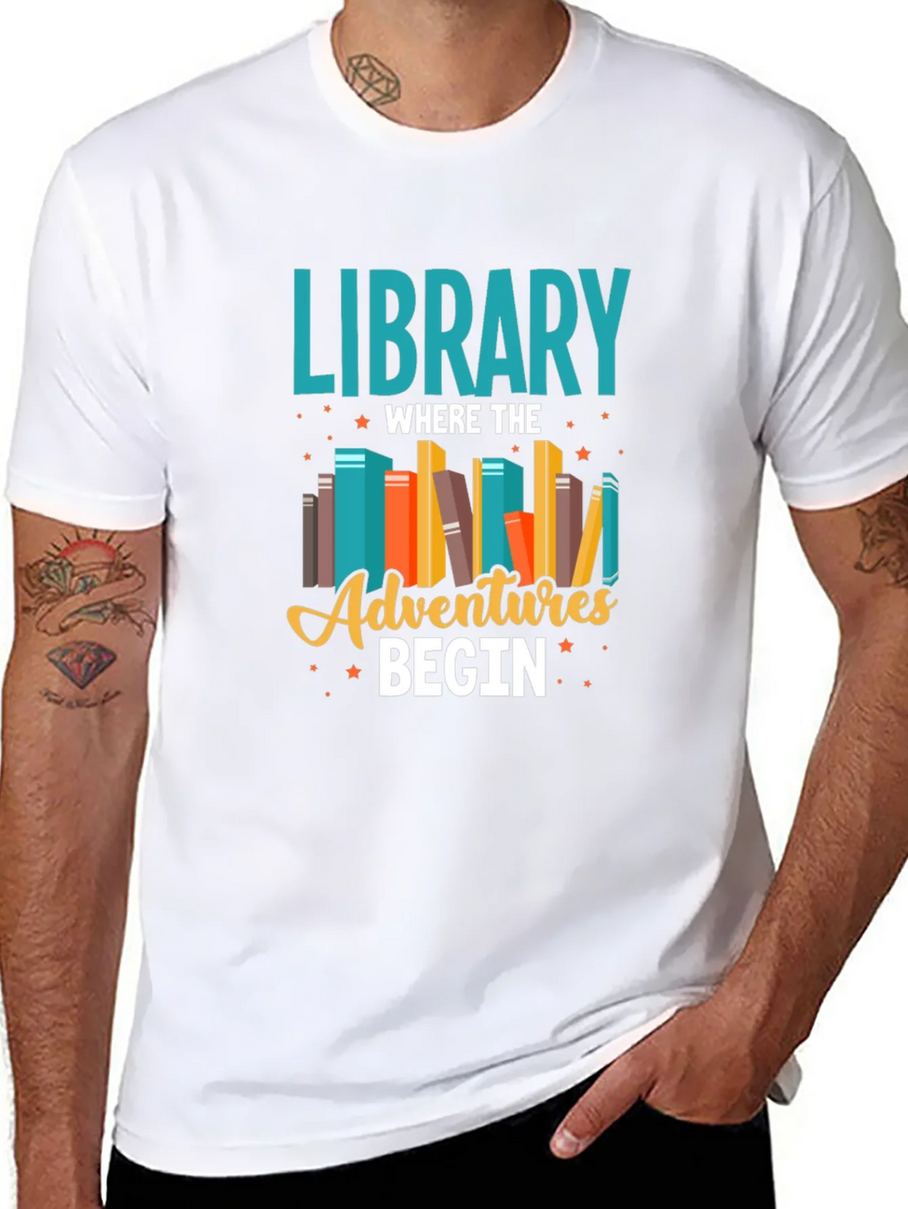 Library Adventures T-Shirt - Book Lover Tee product image 7