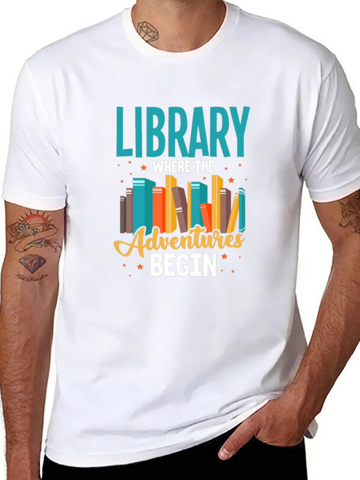 Library Adventures T-Shirt - Book Lover Tee product image 7