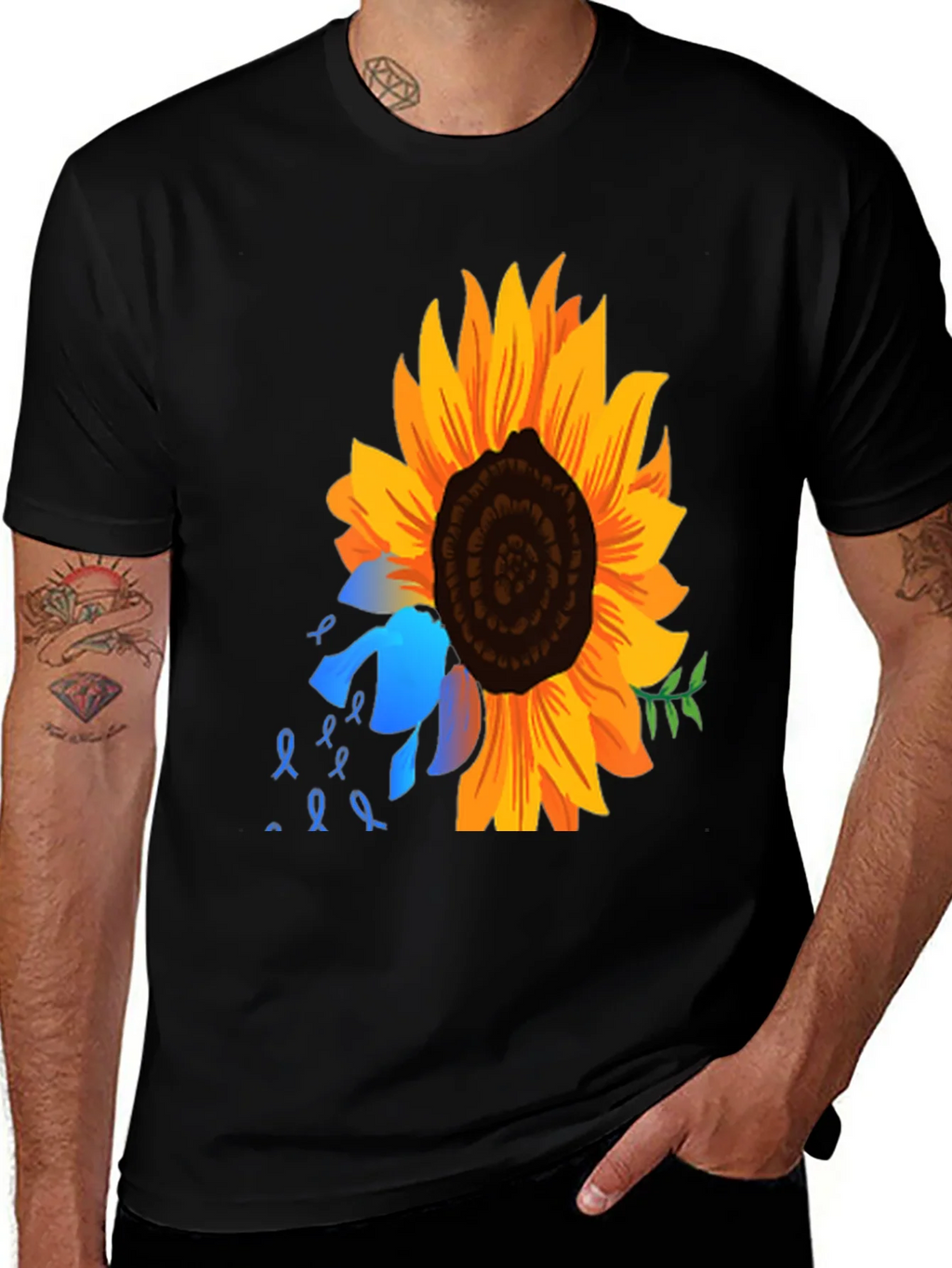 Sunflower Awareness Ribbon Graphic Tee product image 1
