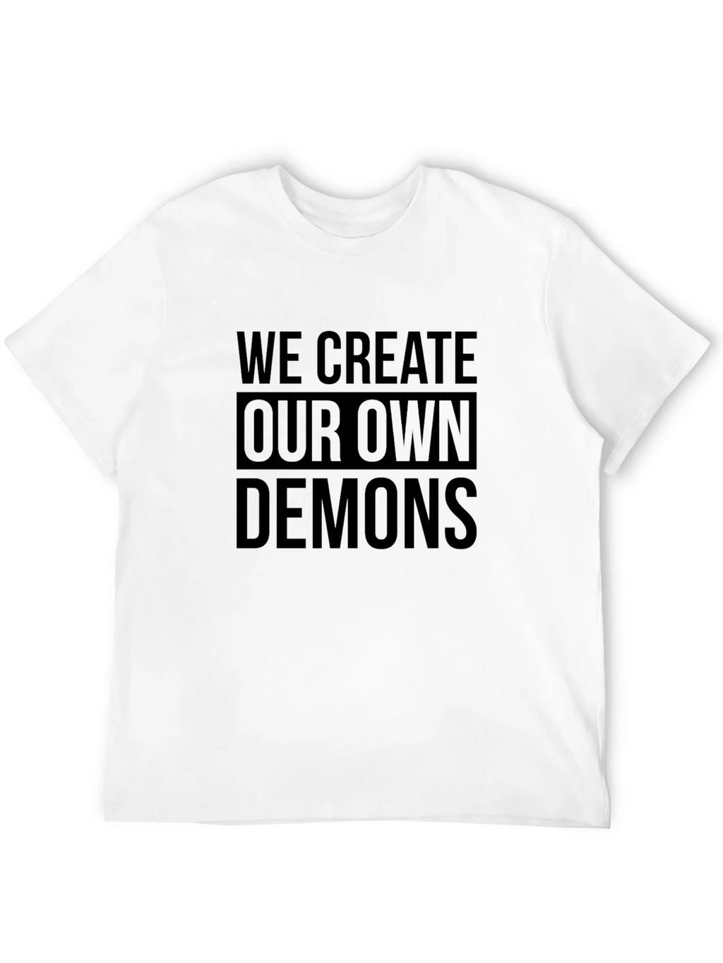 We Create Our Own Demons Graphic Tee - Black product image 11