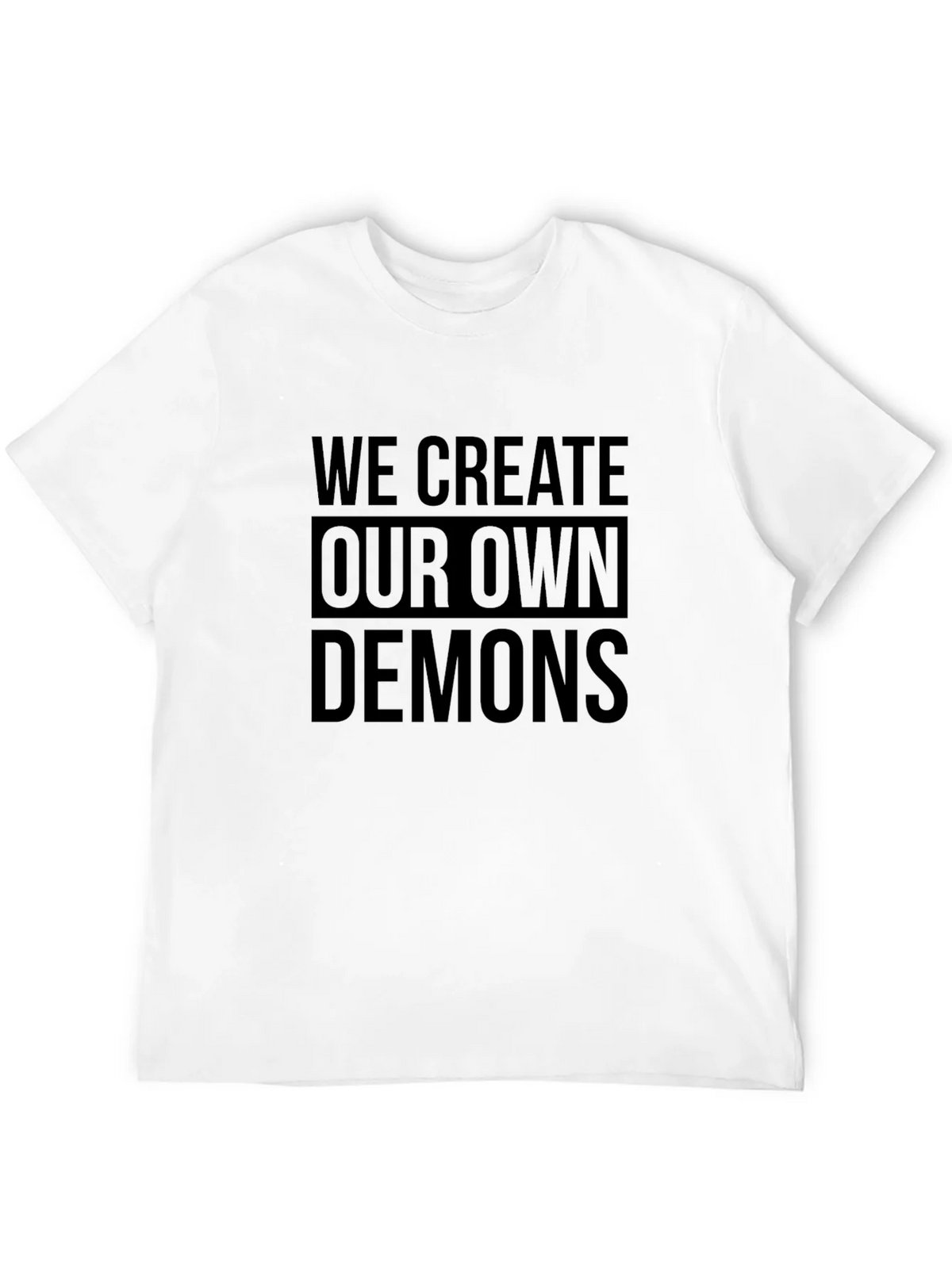 We Create Our Own Demons Graphic Tee - Black product image 11