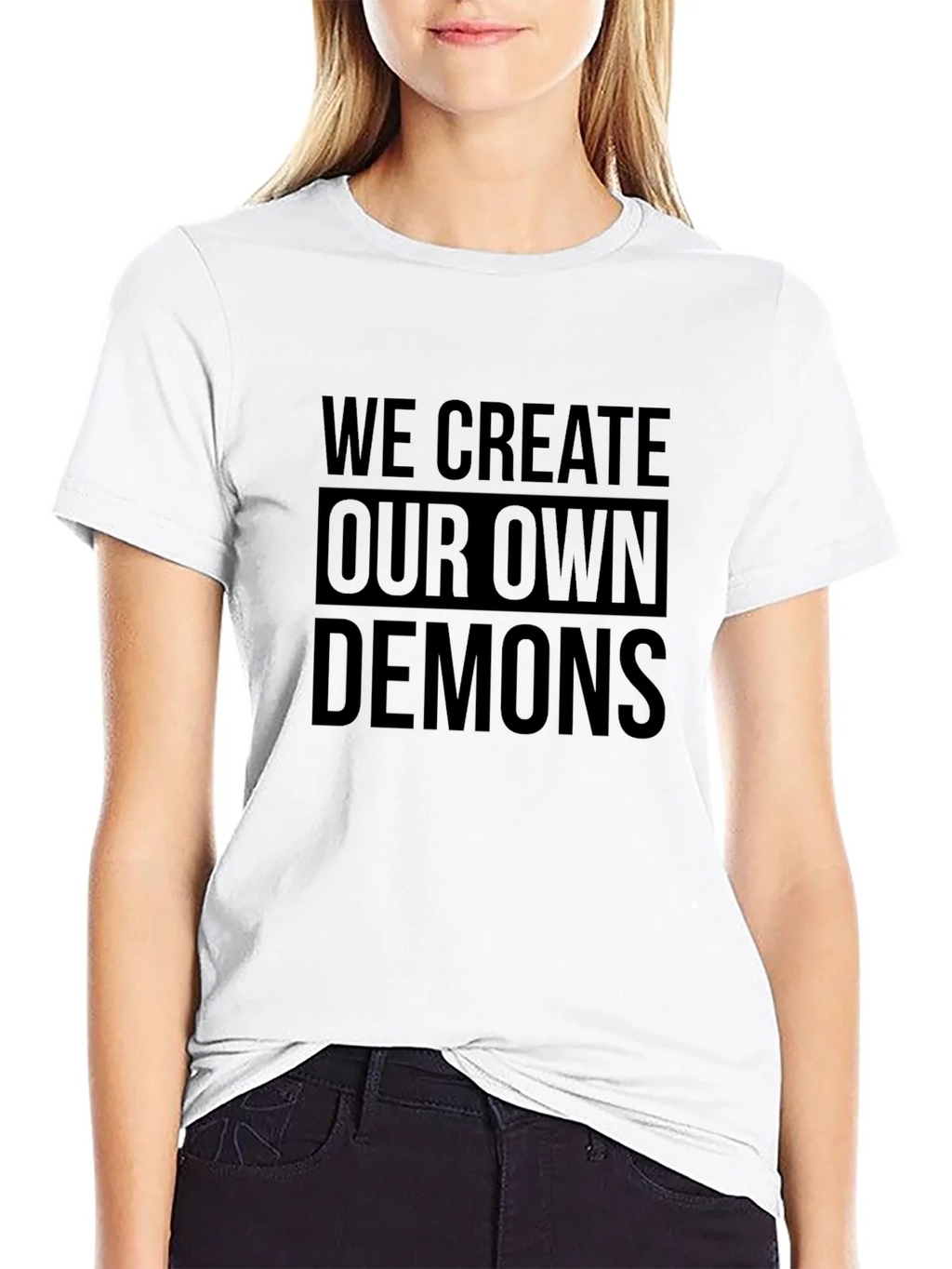 We Create Our Own Demons Graphic Tee - Black product image 8