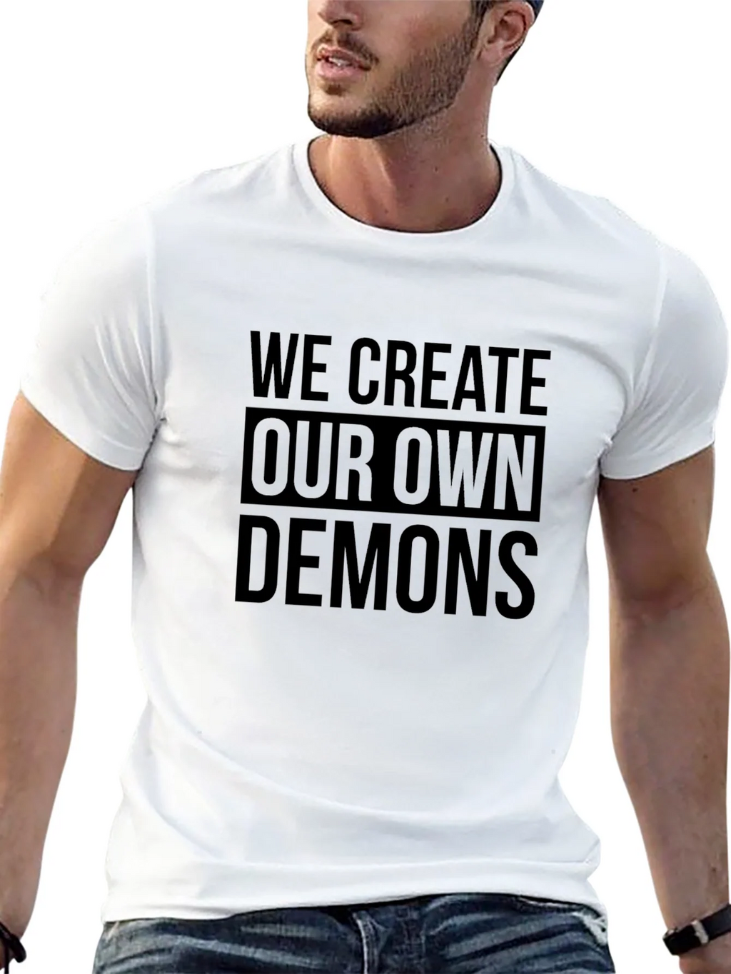 We Create Our Own Demons Graphic Tee - Black product image 12
