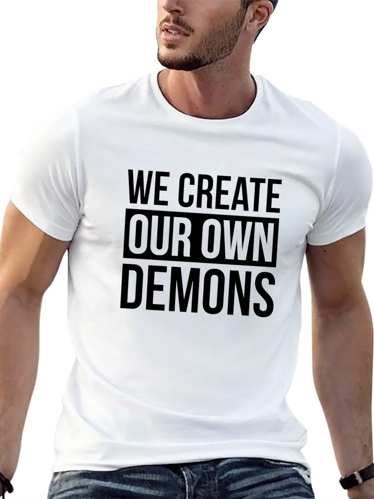 We Create Our Own Demons Graphic Tee - Black product image 12