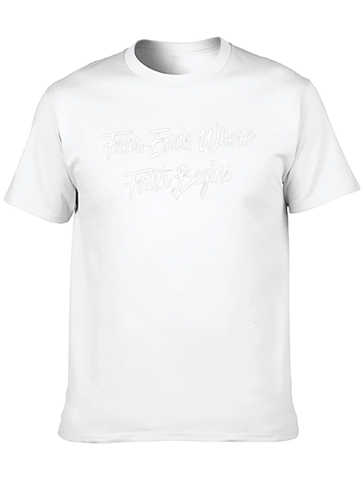 Faith Begins Graphic T-Shirt product image 9
