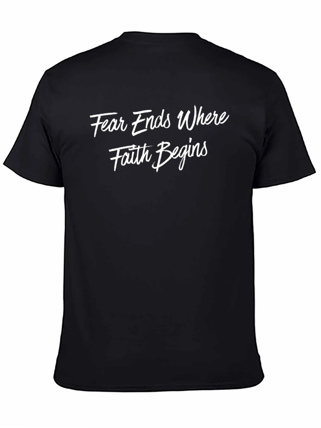 Faith Begins Graphic T-Shirt product image 4