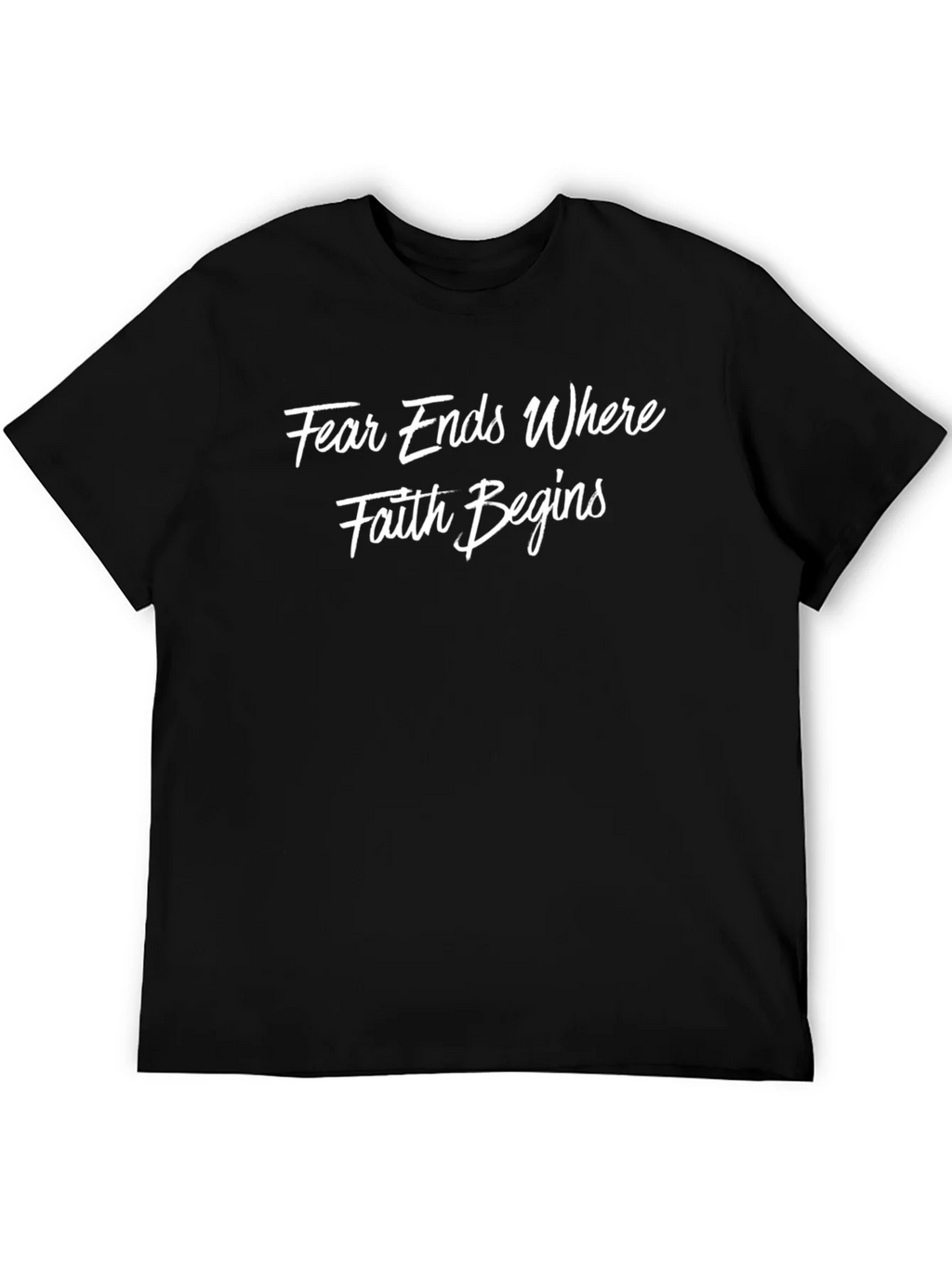 Faith Begins Graphic T-Shirt product image 5