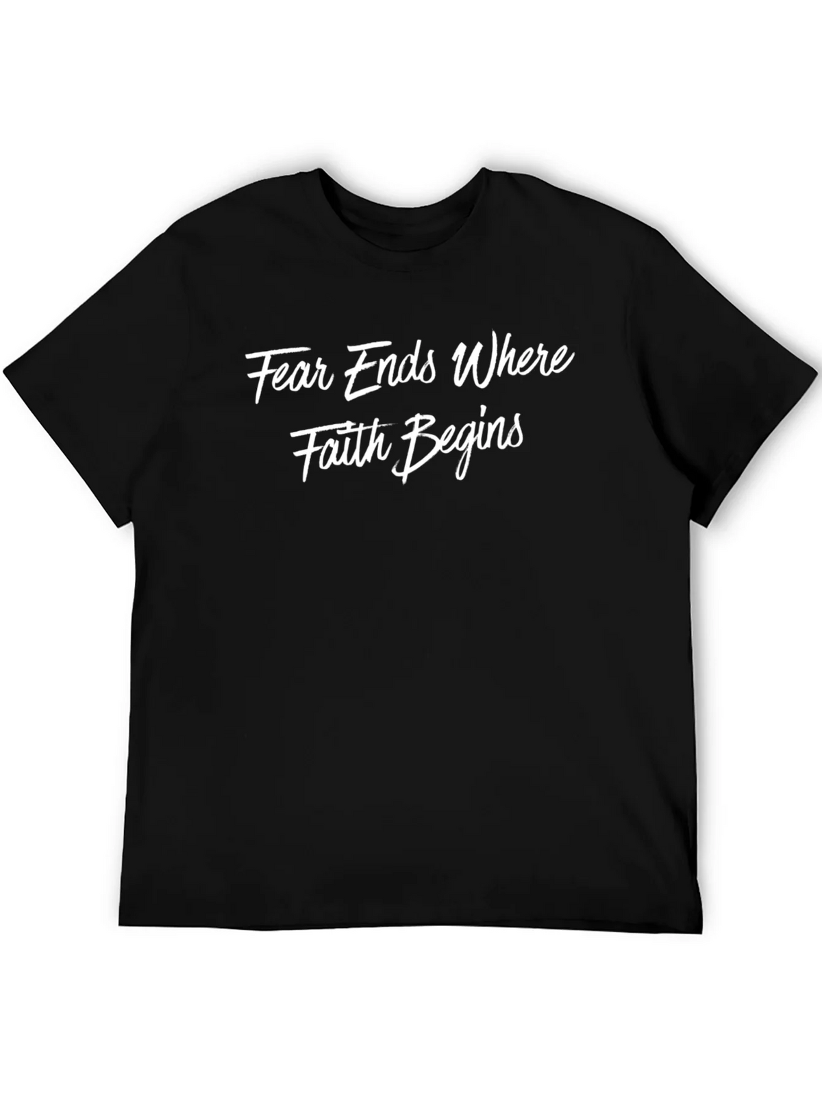 Faith Begins Graphic T-Shirt product image 5