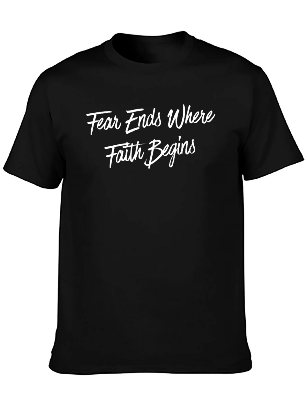 Faith Begins Graphic T-Shirt product image 3