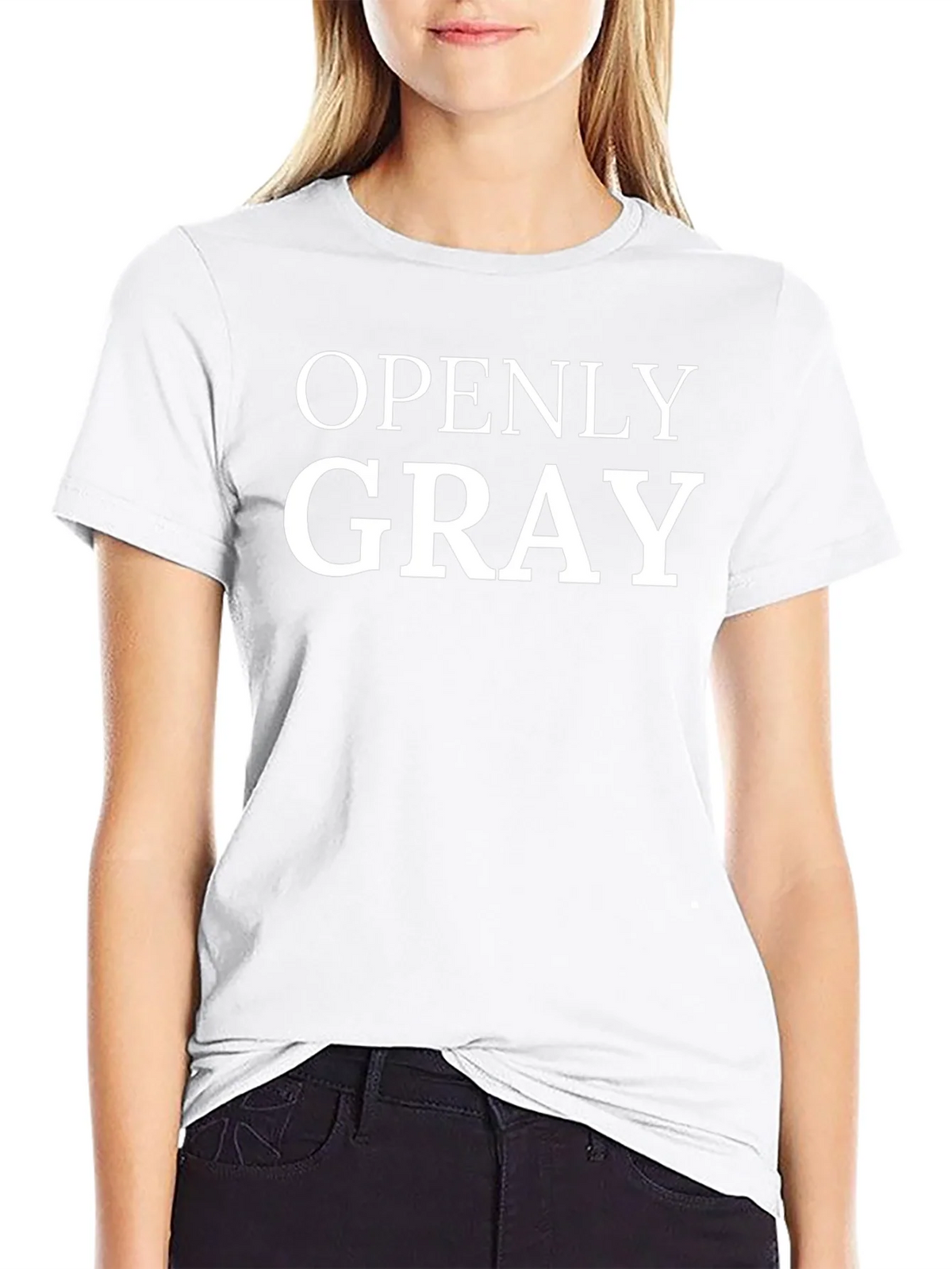 Openly Gray T-Shirt - Mens Black Crew Neck Tee product image 8