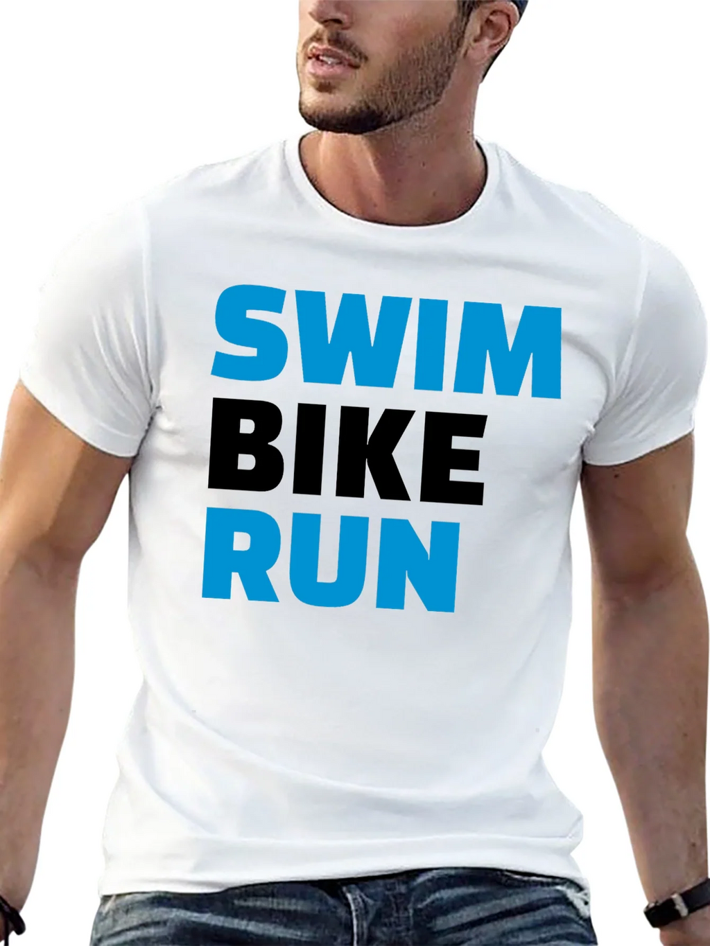 Swim Bike Run Triathlon T-Shirt - Sports Fitness Tee product image 12