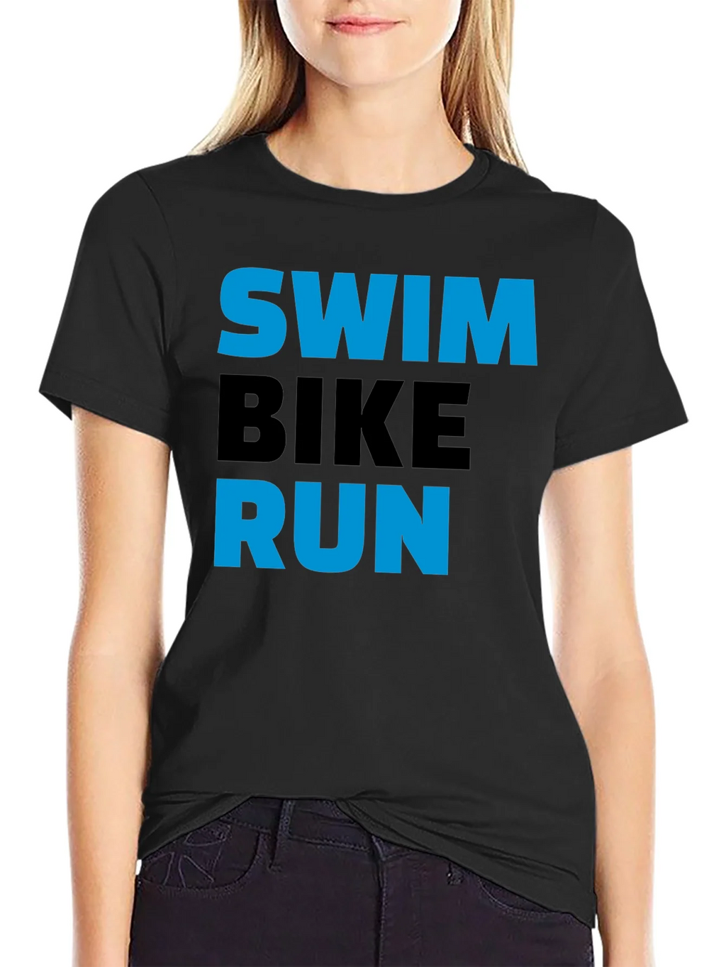Swim Bike Run Triathlon T-Shirt - Sports Fitness Tee product image 2