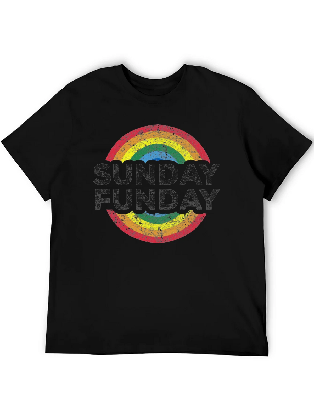 Retro Rainbow T-Shirt: Groovy Fun-Day Design product image 5