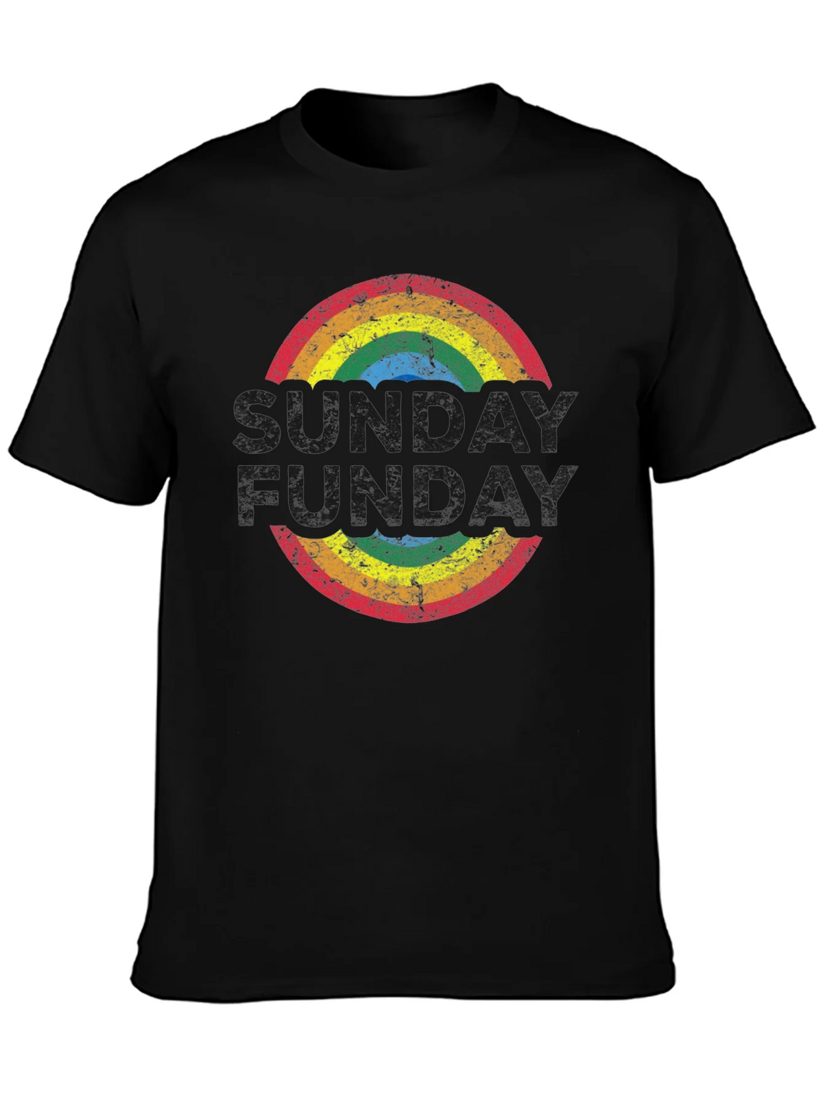 Retro Rainbow T-Shirt: Groovy Fun-Day Design product image 3