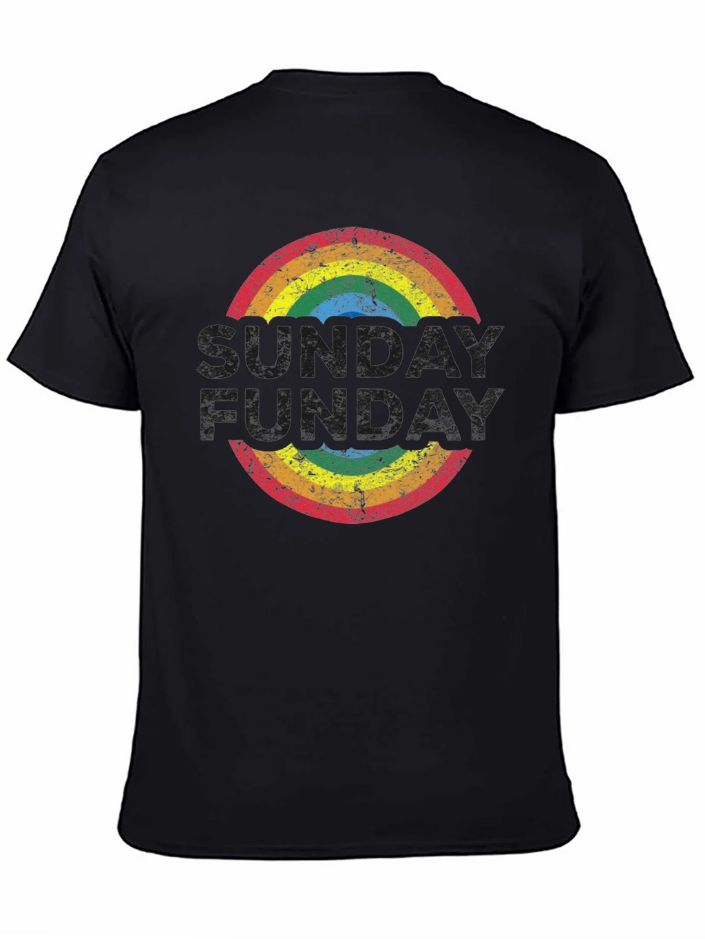Retro Rainbow T-Shirt: Groovy Fun-Day Design product image 4