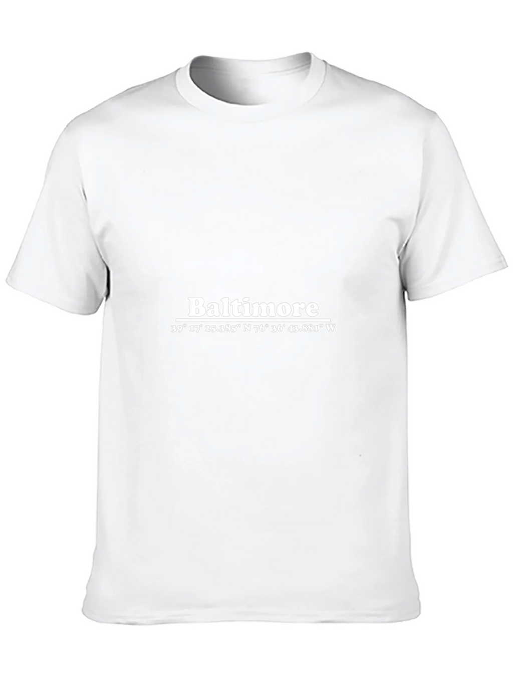 Baltimore Coordinates T-Shirt - City Pride Apparel product image 9