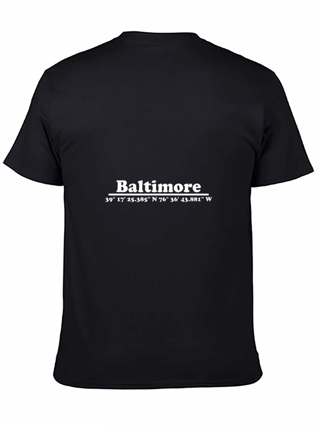 Baltimore Coordinates T-Shirt - City Pride Apparel product image 4