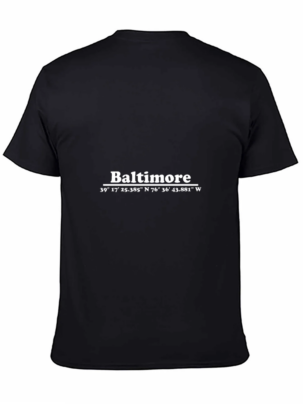 Baltimore Coordinates T-Shirt - City Pride Apparel product image 4