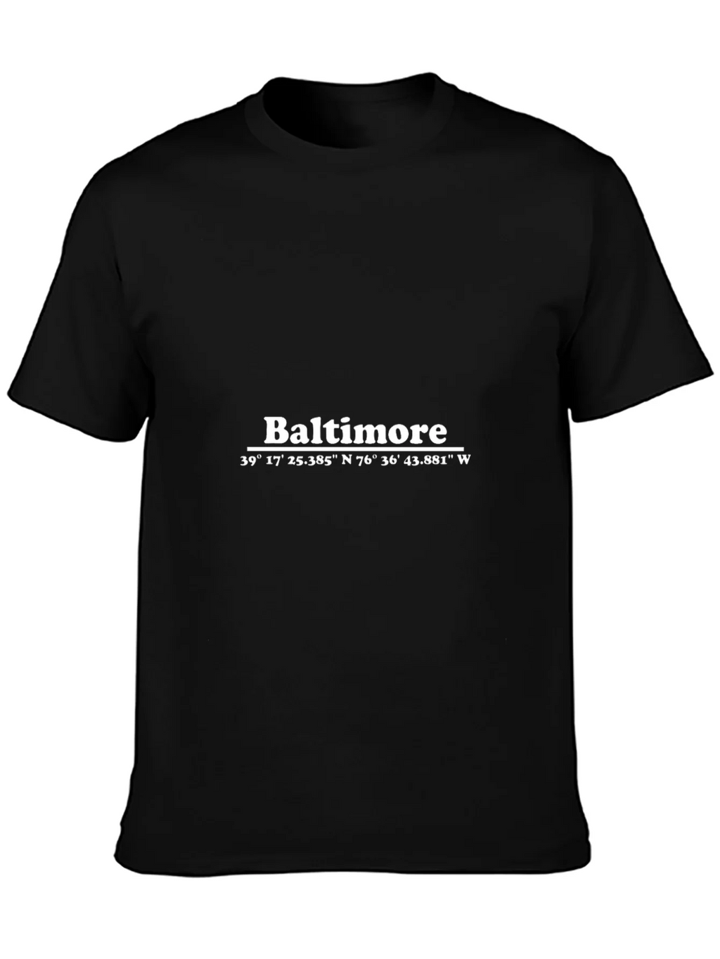 Baltimore Coordinates T-Shirt - City Pride Apparel product image 3