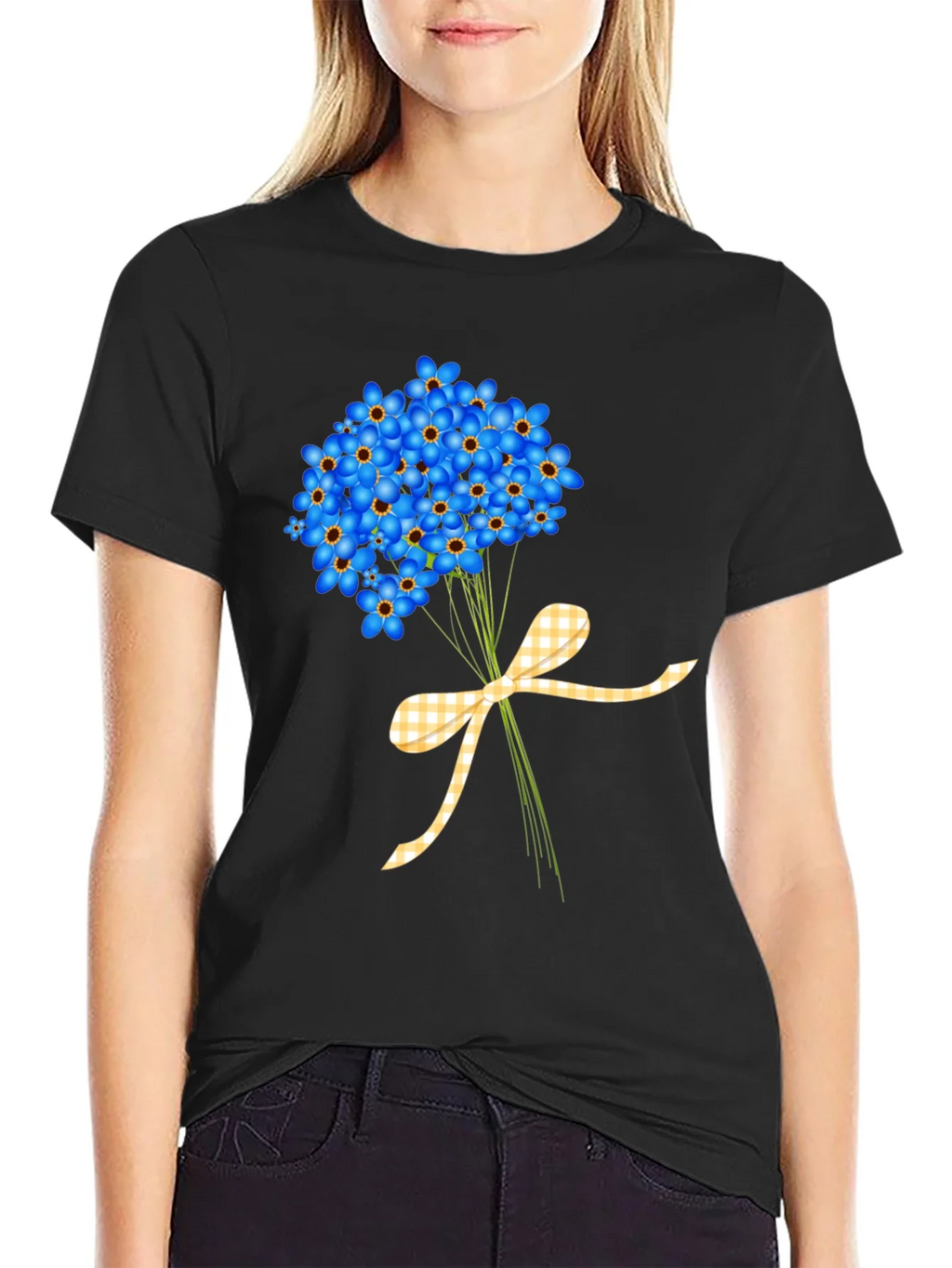 Floral Bouquet Graphic Tee - Forget-Me-Nots product image 2