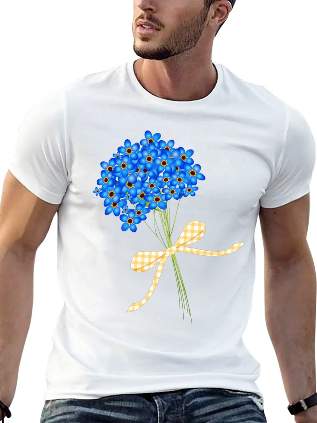 Floral Bouquet Graphic Tee - Forget-Me-Nots product image 12